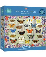 Παζλ Gibsons 1000 κομμάτια - Όμορφες πεταλούδες -1